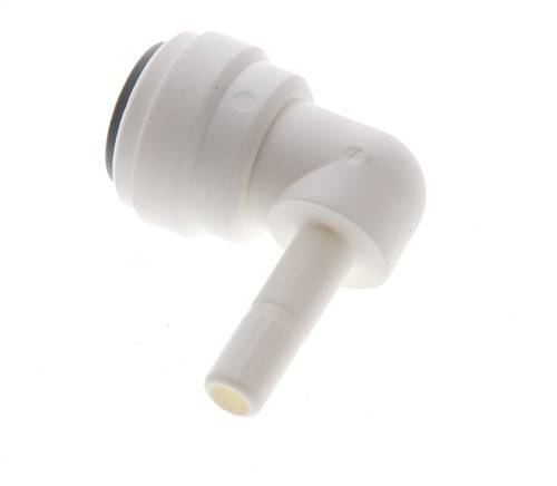 3/8'' x 1/4'' 90deg Elbow Push-in Fitting with Plug-in POM EPDM [5 Pieces]