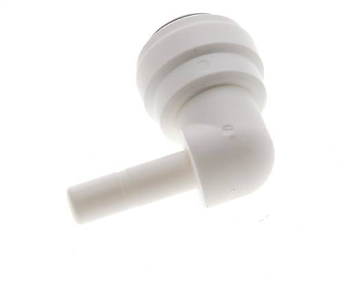 3/8'' x 1/4'' 90deg Elbow Push-in Fitting with Plug-in POM EPDM [5 Pieces]