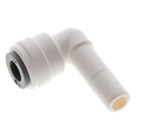 1/4'' x 5/16'' 90deg Elbow Push-in Fitting with Plug-in POM EPDM [10 Pieces]