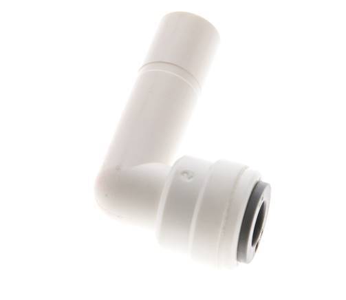 1/4'' x 3/8'' 90deg Elbow Push-in Fitting with Plug-in POM EPDM [10 Pieces]
