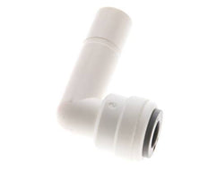 1/4'' x 3/8'' 90deg Elbow Push-in Fitting with Plug-in POM EPDM [10 Pieces]