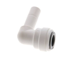 3/8'' x 3/8'' 90deg Elbow Push-in Fitting with Plug-in POM EPDM [5 Pieces]