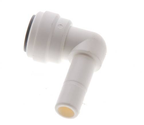 3/8'' x 3/8'' 90deg Elbow Push-in Fitting with Plug-in POM EPDM [5 Pieces]