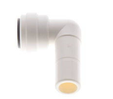 3/8'' x 1/2'' 90deg Elbow Push-in Fitting with Plug-in POM EPDM [5 Pieces]