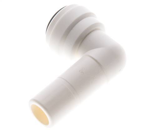 3/8'' x 1/2'' 90deg Elbow Push-in Fitting with Plug-in POM EPDM [5 Pieces]