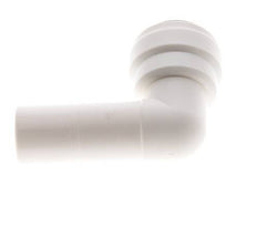 3/8'' x 1/2'' 90deg Elbow Push-in Fitting with Plug-in POM EPDM [5 Pieces]
