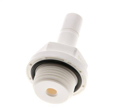 1/4'' x 1/8'' NPT Plug-in Fitting with Male Threads POM EPDM [10 Pieces]