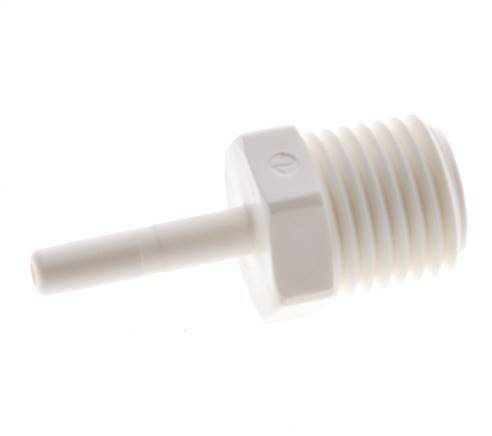 5/32'' x 1/4'' NPT Plug-in Fitting with Male Threads POM EPDM [10 Pieces]