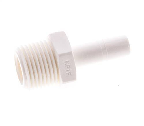 5/16'' x 3/8'' NPT Plug-in Fitting with Male Threads POM EPDM [10 Pieces]