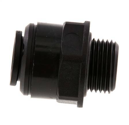 12mm x G3/8'' Push-in Fitting with Male Threads POM NBR [2 Pieces]