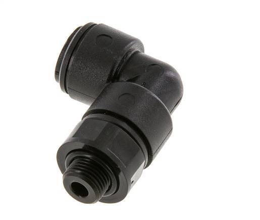 8mm x G1/8'' 90deg Elbow Push-in Fitting with Male Threads POM NBR Rotatable [2 Pieces]