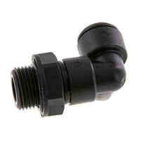 8mm x G3/8'' 90deg Elbow Push-in Fitting with Male Threads POM NBR Rotatable [2 Pieces]