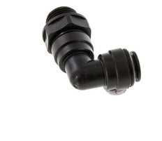 10mm x G3/8'' 90deg Elbow Push-in Fitting with Male Threads POM NBR Rotatable