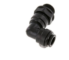 10mm x G3/8'' 90deg Elbow Push-in Fitting with Male Threads POM NBR Rotatable