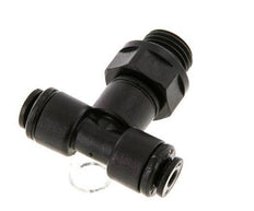 4mm x G1/4'' Inline Tee Push-in Fitting with Male Threads POM NBR FDA Rotatable