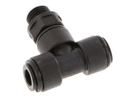 8mm x G1/4'' Inline Tee Push-in Fitting with Male Threads POM NBR FDA Rotatable