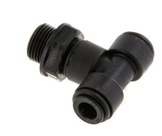 8mm x G3/8'' Inline Tee Push-in Fitting with Male Threads POM NBR FDA Rotatable