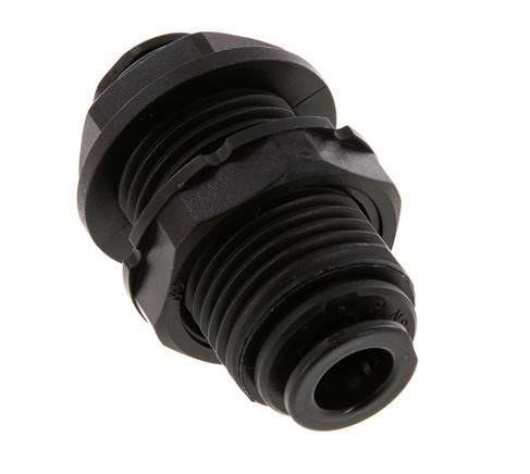 8mm Push-in Fitting POM NBR Bulkhead [2 Pieces]