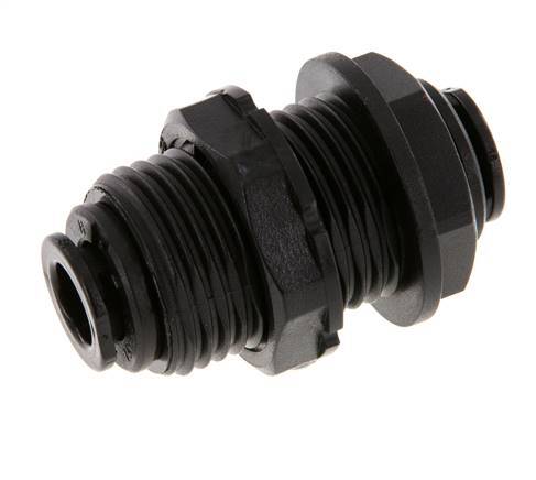 8mm Push-in Fitting POM NBR Bulkhead [2 Pieces]