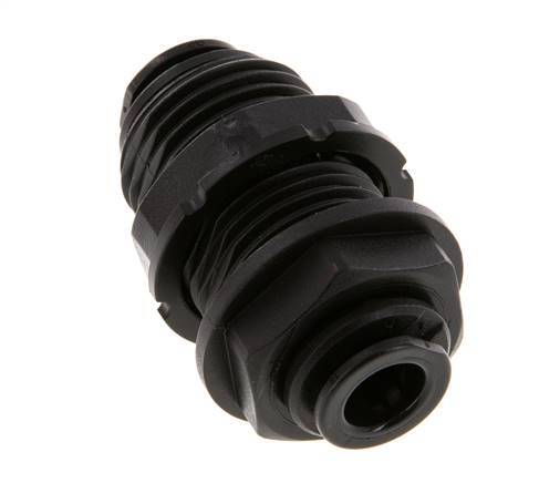 8mm Push-in Fitting POM NBR Bulkhead [2 Pieces]