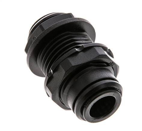 10mm Push-in Fitting POM NBR Bulkhead