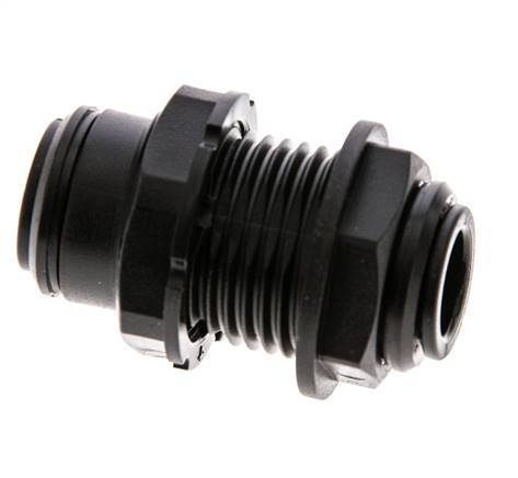 10mm Push-in Fitting POM NBR Bulkhead