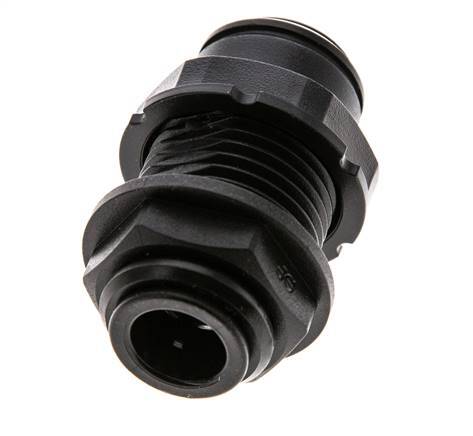 10mm Push-in Fitting POM NBR Bulkhead