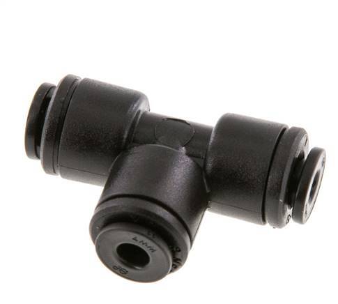4mm Tee Push-in Fitting POM NBR FDA [2 Pieces]