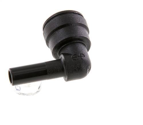 6mm x 6mm 90deg Elbow Push-in Fitting with Plug-in POM NBR [2 Pieces]