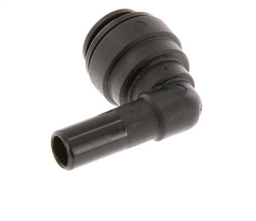 8mm x 8mm 90deg Elbow Push-in Fitting with Plug-in POM NBR [2 Pieces]