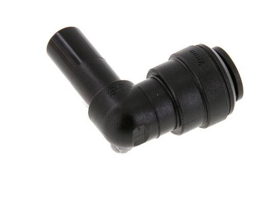 12mm x 12mm 90deg Elbow Push-in Fitting with Plug-in POM NBR [2 Pieces]