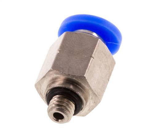 5/32'' x UNF 10-32 Push-in Fitting Brass/PBT NBR [5 Pieces]