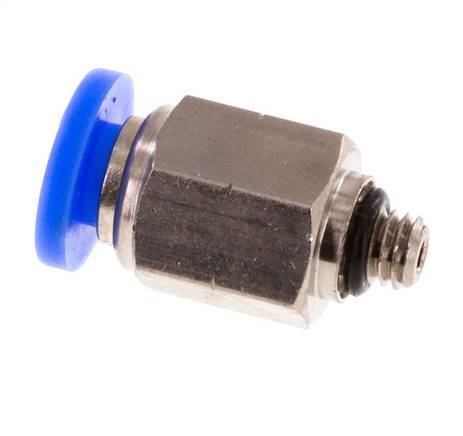 3/16'' x UNF 10-32 Push-in Fitting Brass/PBT NBR [5 Pieces]