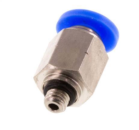 3/16'' x UNF 10-32 Push-in Fitting Brass/PBT NBR [5 Pieces]