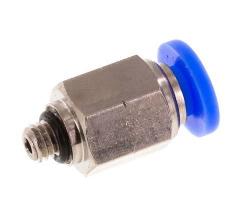 3/16'' x UNF 10-32 Push-in Fitting Brass/PBT NBR [5 Pieces]