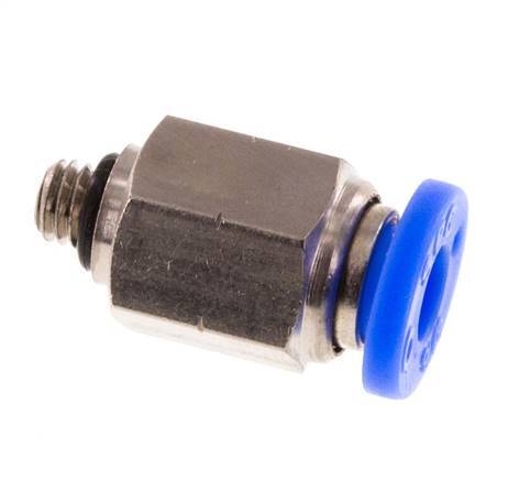 3/16'' x UNF 10-32 Push-in Fitting Brass/PBT NBR [5 Pieces]