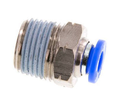 1/4'' x 3/8'' NPT Push-in Fitting with Male Threads Brass/PBT NBR [2 Pieces]