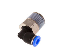 1/8'' x 1/8'' NPT 90deg Elbow Push-in Fitting with Male Threads Brass/PBT NBR Rotatable [2 Pieces]
