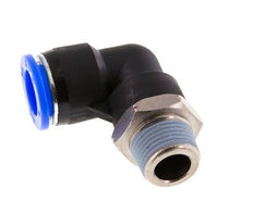 1/2'' x 3/8'' NPT 90deg Elbow Push-in Fitting with Male Threads Brass/PBT NBR Rotatable [2 Pieces]