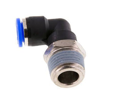 3/8'' x 1/2'' NPT 90deg Elbow Push-in Fitting with Male Threads Brass/PBT NBR Rotatable [2 Pieces]