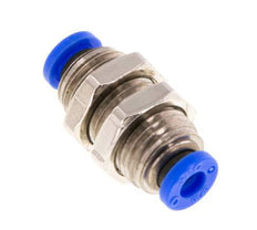 3/16'' Push-in Fitting Brass/PBT NBR Bulkhead [2 Pieces]