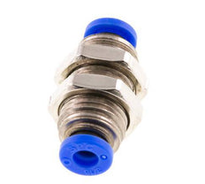 3/16'' Push-in Fitting Brass/PBT NBR Bulkhead [2 Pieces]