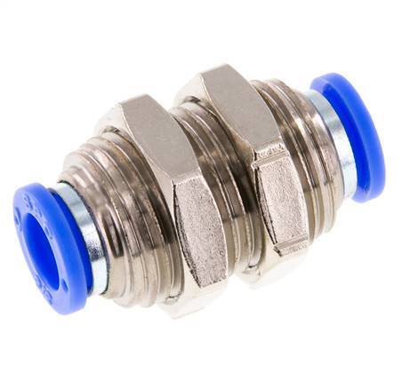 3/8'' Push-in Fitting Brass/PBT NBR Bulkhead