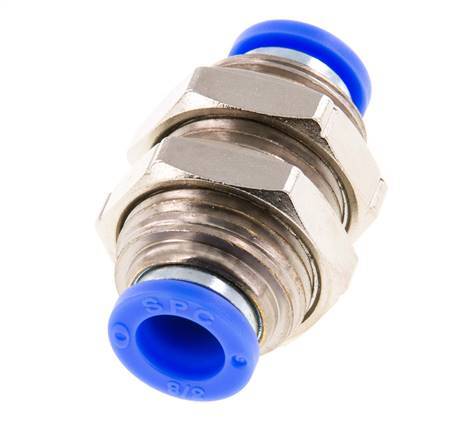 3/8'' Push-in Fitting Brass/PBT NBR Bulkhead