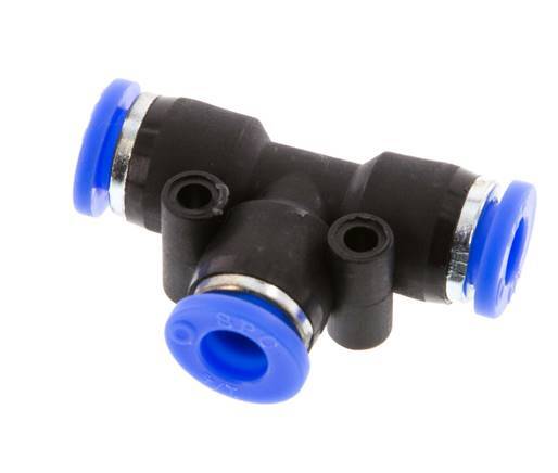 1/4'' Tee Push-in Fitting PBT NBR [2 Pieces]