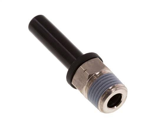 1/4'' x 1/8'' NPT Plug-in Fitting with Male Threads Brass/PBT NBR [2 Pieces]