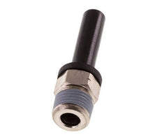 1/4'' x 1/8'' NPT Plug-in Fitting with Male Threads Brass/PBT NBR [2 Pieces]