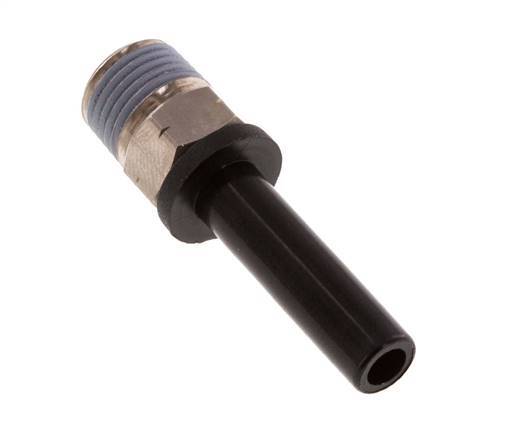 1/4'' x 1/8'' NPT Plug-in Fitting with Male Threads Brass/PBT NBR [2 Pieces]
