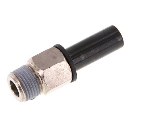 3/8'' x 1/2'' NPT Plug-in Fitting with Male Threads Brass/PBT NBR [2 Pieces]
