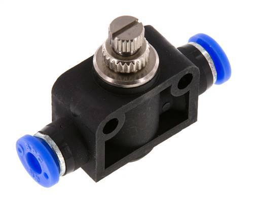 Flow Control Silencer Straight 3/16 inch (4.76 mm) Brass/PBT